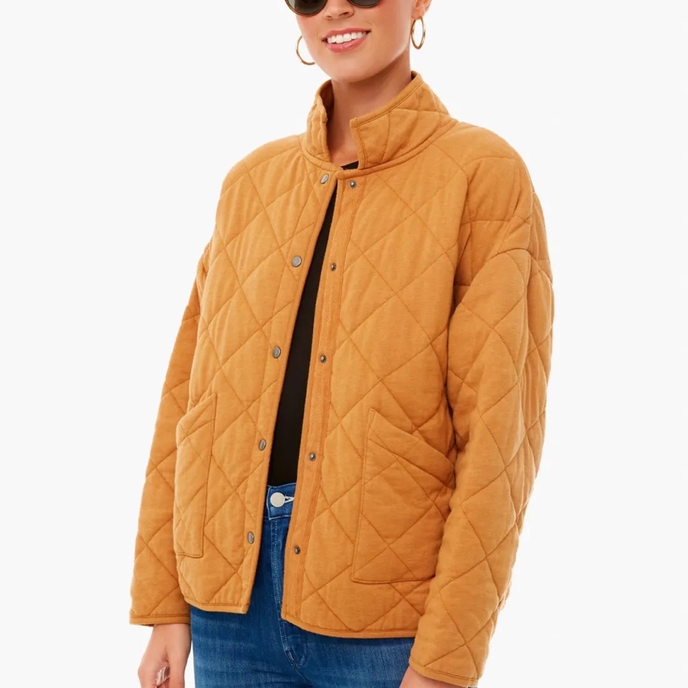 Z Supply Quilted Brown Puffer Jacket
